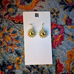 Gold Sun Dangle Earrings – Radiant Boho Chic